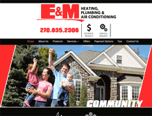 Tablet Screenshot of em-acplumbing.com